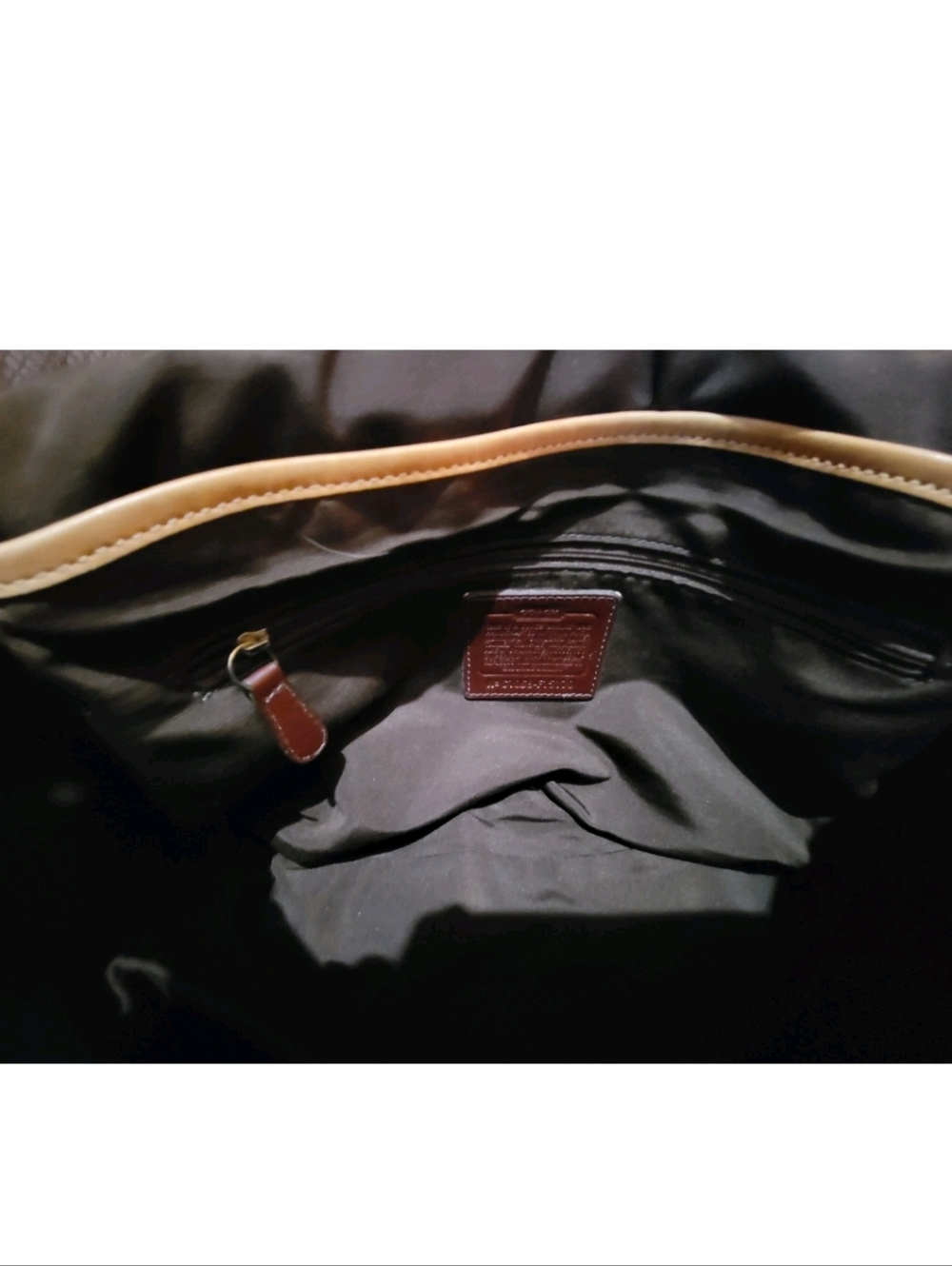 Vintage Coach Legacy Nubuck/Tan Crossbody/Shoulder Bag - Medium Turn-lock F15170 - Picture 8 of 16